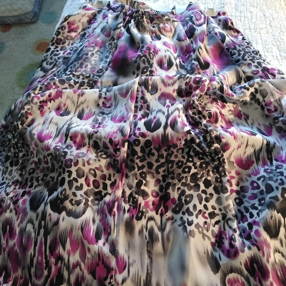 Dressy printed skirt